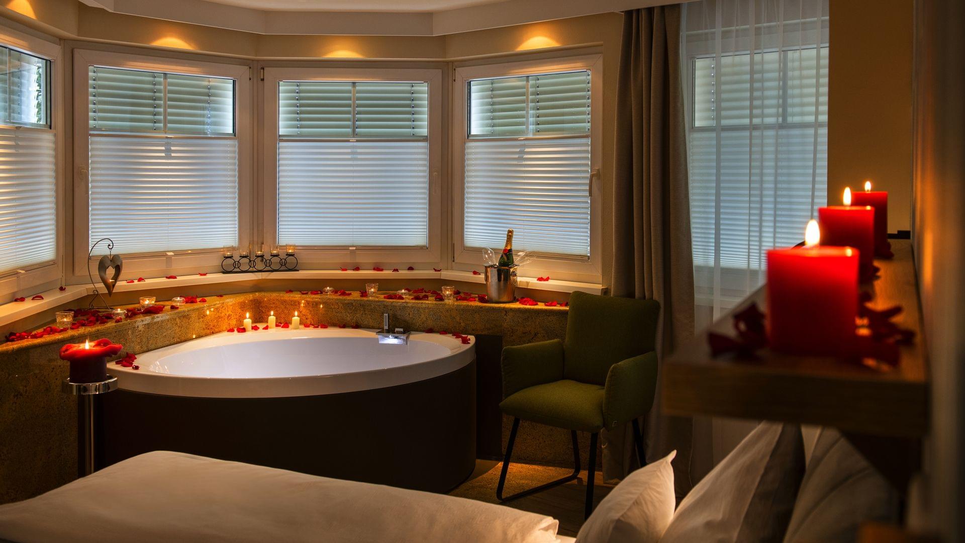 Romantiksuite in Salzburg für Kuschelurlaub zu zweit, Auszeit für Verliebte