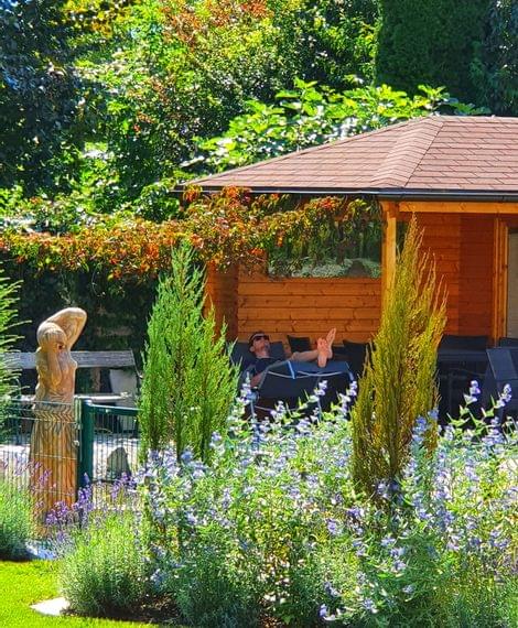 genießen Sie die Ruhe in unserem Garten