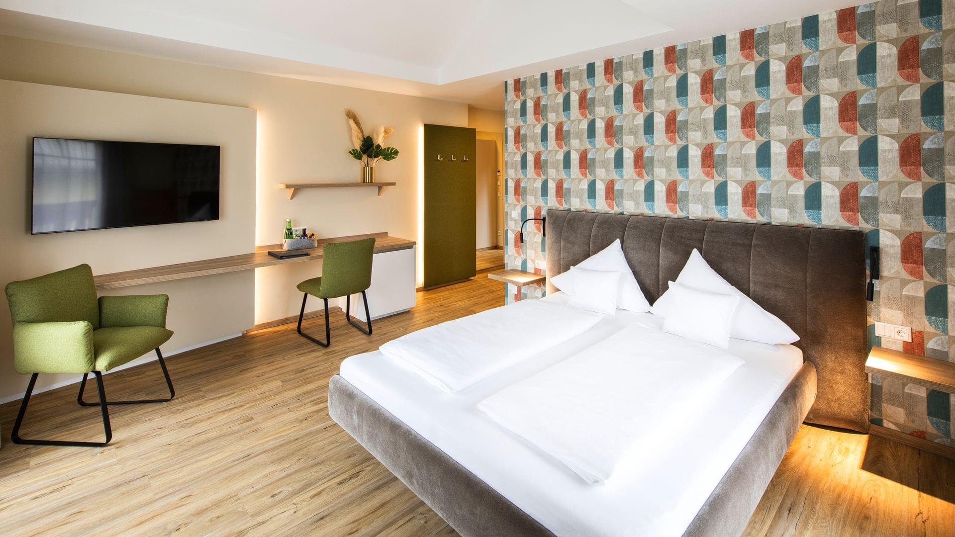 Viel Platz im neuen DZ Mond imHotel Himmelreich in Salzburg